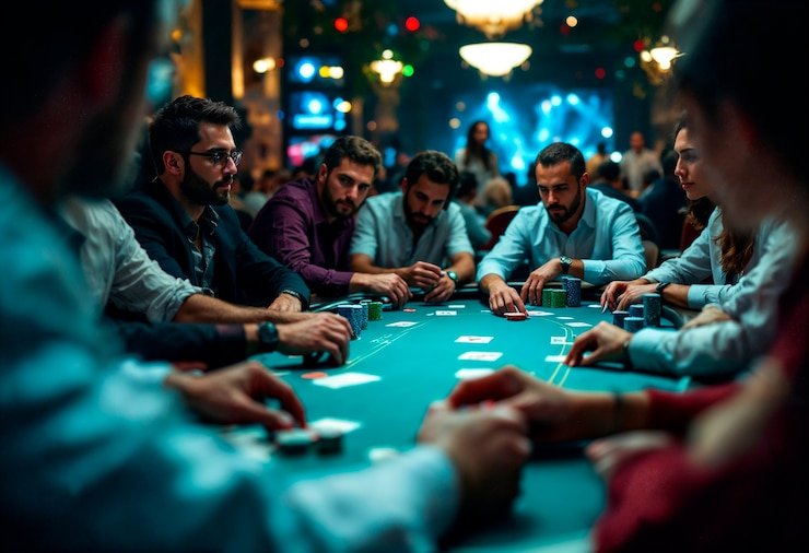Live-dealer table interface with bonus points counter visible